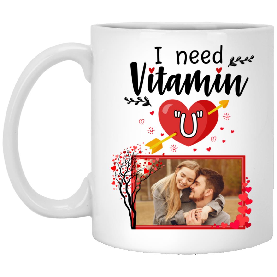 Personalized Photo Mug, White, 11 oz. White Mug