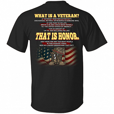 What Is A Veteran, Black, Unisex T-Shirt