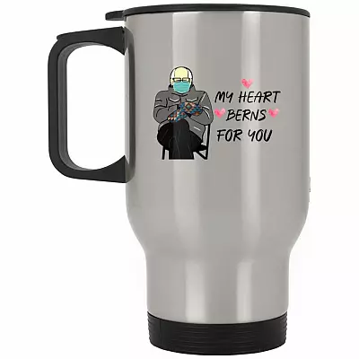 14 oz. Silver Travel Mug