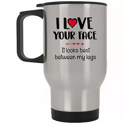 14 oz. Silver Travel Mug