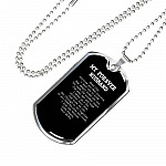 My Forever Husband Read This Anytime You Feel Anxious Dog Tag Pendant Necklace - Dog Tag (Silver)