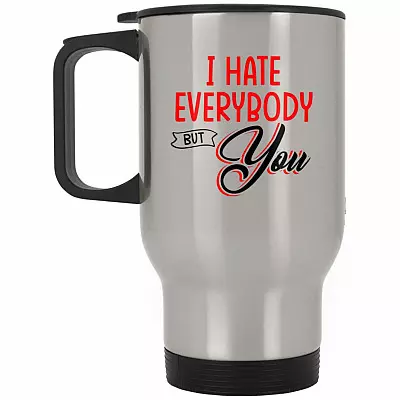 14 oz. Silver Travel Mug