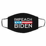 Impeach Biden, Black, Cloth Face Cover – Medium/Large