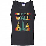 Build This Wall Anti Religion, Black, Unisex Tank Top