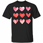 Funny Valentine Day Heart T-Shirt, Black, Unisex T-Shirt