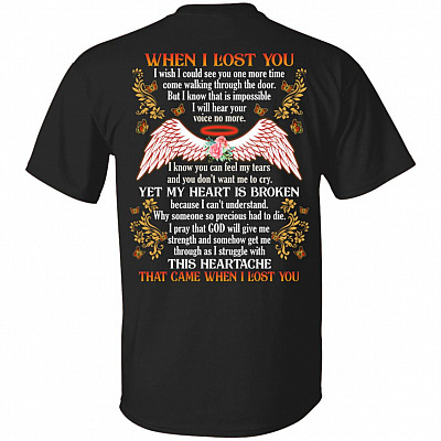 When I Lost You I Wish I Could, Black, Unisex T-Shirt