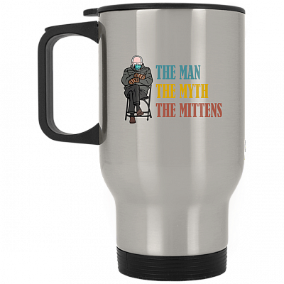 14 oz. Silver Travel Mug