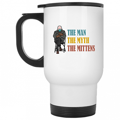 14 oz. White Travel Mug