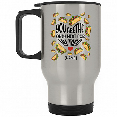 14 oz. Silver Travel Mug