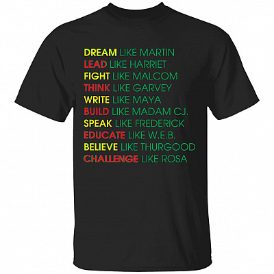 Dream Like Martin T-Shirt, Black, Unisex T-Shirt