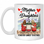 Personalized Mother And Daughter Mug, White, 11 oz. White Mug