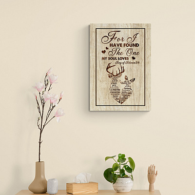 Alternative view of I Have Found The One My Soul Loves Gallery Wrapped Framed Canvas Prints-Unframed Poster-Home Decor Wall Art