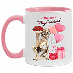 You're My Precious Valentine Accent Mug, White/Pink, 11 oz. Accent Mug
