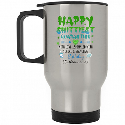 14 oz. Silver Travel Mug