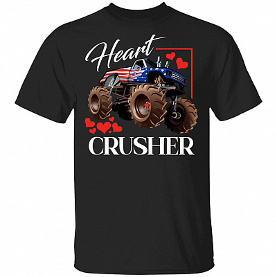 Heart Crusher T-Shirt, Black, Unisex T-Shirt
