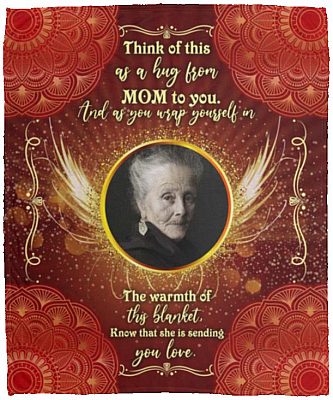 Personalized Photo Blanket, White, Cozy Plush Fleece Blanket - 50x60