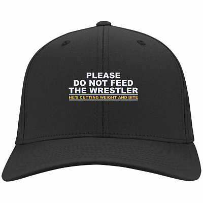 Wrestler Hat, Black, Twill Cap