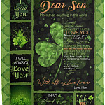 Dear Son More Than Anything In This World Blanket, White, Cozy Plush Fleece Blanket - 50x60 Dear Son More Than Anything In This World Blanket, White, Cozy Plush Fleece Blanket - 50x60