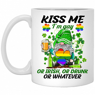 I'm Gay Or Irish Or Drunk, White, 11 oz. White Mug