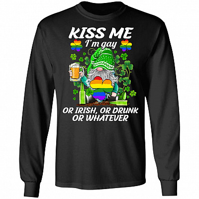 I'm Gay Or Irish Or Drunk, Black, Long Sleeve