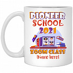 Personalized Pioneer School 2021 Mug, White, 11 oz. White Mug