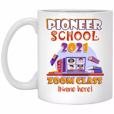 Personalized Pioneer School 2021 Mug, White, 11 oz. White Mug