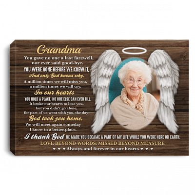 Custom Photo You Gave No One a Last Farewell Gallery Wrapped Framed Canvas Print - Unframed Poster - Home Decor Wall Art, White, 0.75'' Framed Canvas