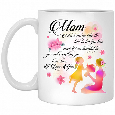 mom mug, White, 11 oz. White Mug