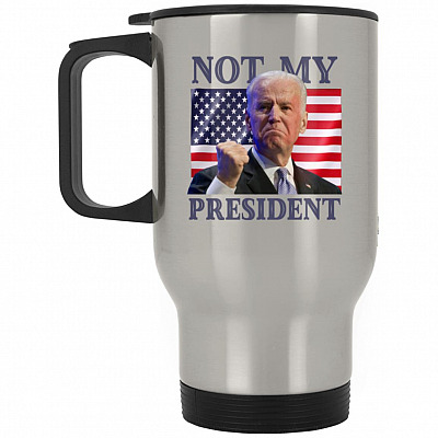 14 oz. Silver Travel Mug