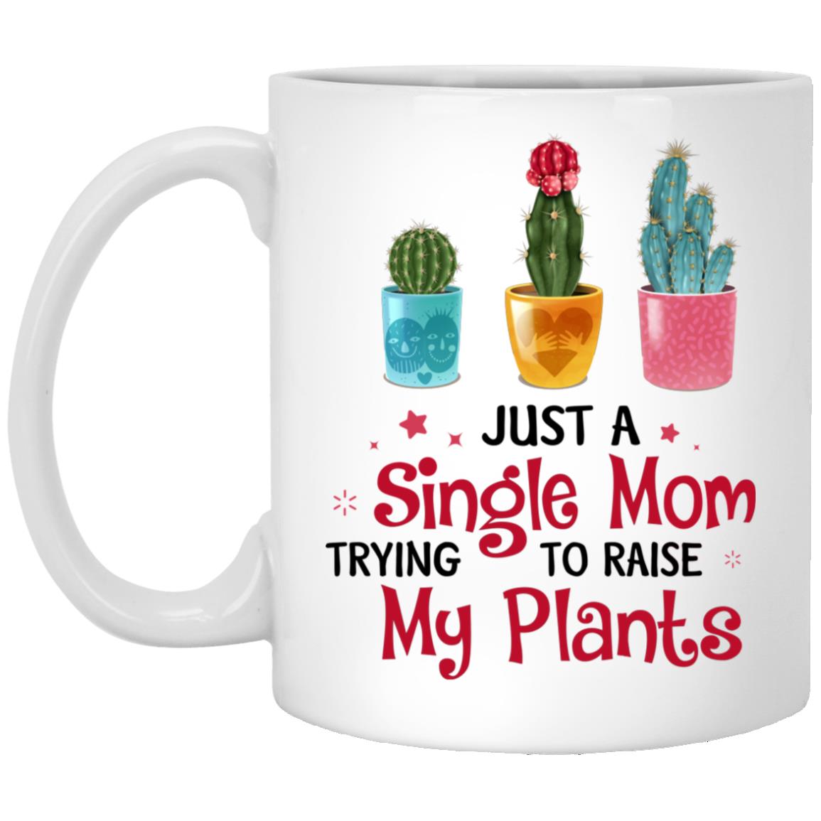 Just a Single, White, 11 oz. White Mug