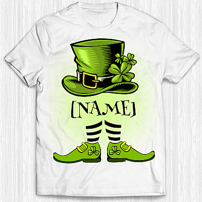 Alternative view of Personalized Leprechaun Youth Tee - St Patrick's Day Gift Baby Outfit