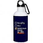 Burned Down Sheryl's She-, Navy, 20 oz. Stainless Water Bottle