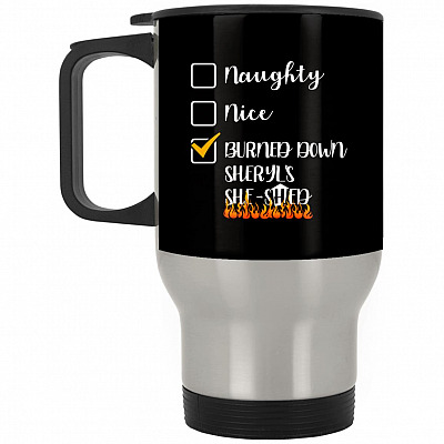 14 oz. Silver Travel Mug