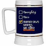 Burned Down Sheryl's She-, Navy, 22 oz. Beer Stein
