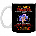 To My Husband mug, Black, 11 oz. White Mug