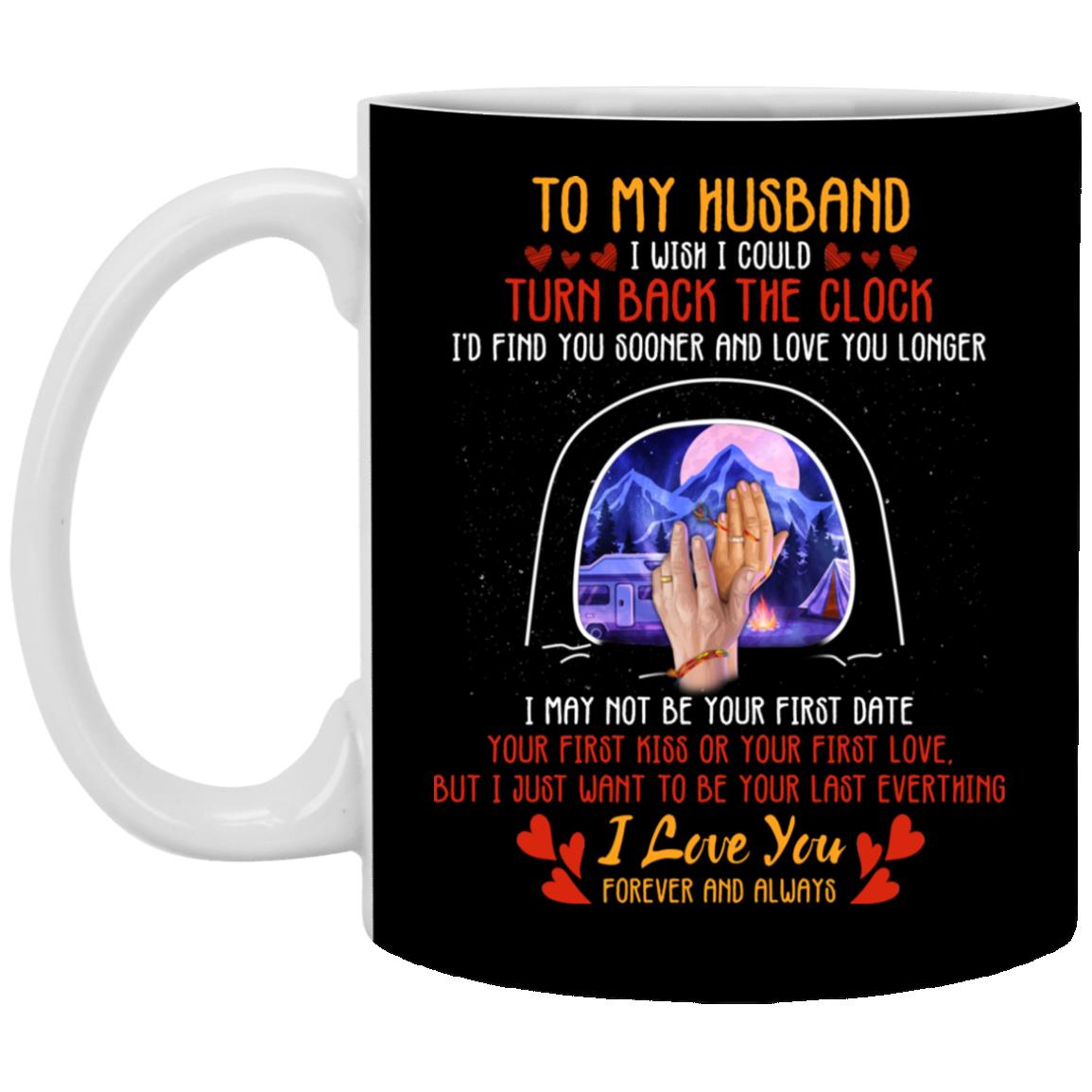To My Husband mug, Black, 11 oz. White Mug