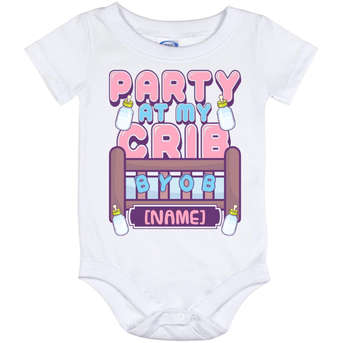 Personalized Party, White, Baby Onesie - 12 Month