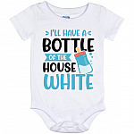 I Will Have a Bottle, White, Baby Onesie - 12 Month