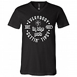 St Patrick's Day T shirt Vneck, Black, V-Neck T-Shirt
