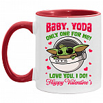 Baby The Child Accent Mug, White/Red, 11 oz. Accent Mug