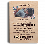 Personalized Photo When I Tell You I Love You I Don't Say It out Of Habit Framed Canvas - Unframed Poster, White, 0.75'' Framed Canvas