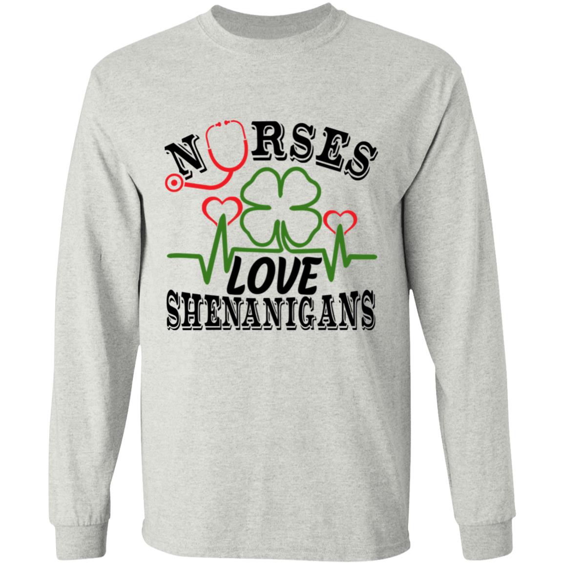 nurse shirt, Ash, Long Sleeve