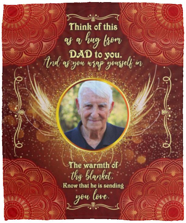 Personalized Photo Blanket, White, Cozy Plush Fleece Blanket - 50x60