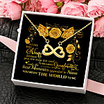I Call You Nana Because You Are Way to Cool to Be Called Grandmother Infinity Heart Necklace Gift for Grandma
