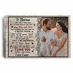 Personalized Photo The Day I Met You I Have Found The One Whom My Soul Loves Framed Canvas - Unframed Poster, White, 0.75'' Framed Canvas