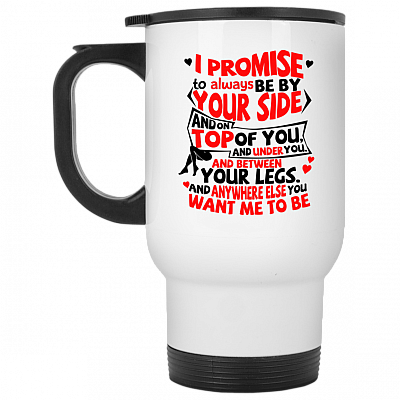 14 oz. White Travel Mug