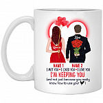 Personalized I Met You, White, 11 oz. White Mug