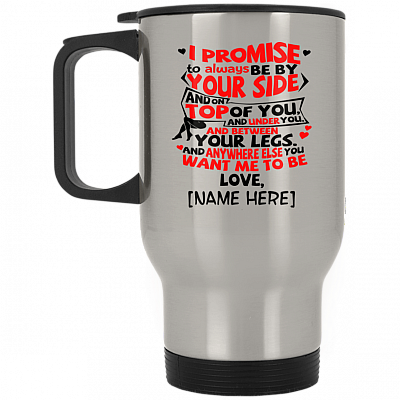 14 oz. Silver Travel Mug