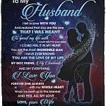 Wife To My Husband I Fell inBlanket, White, Cozy Plush Fleece Blanket - 50x60