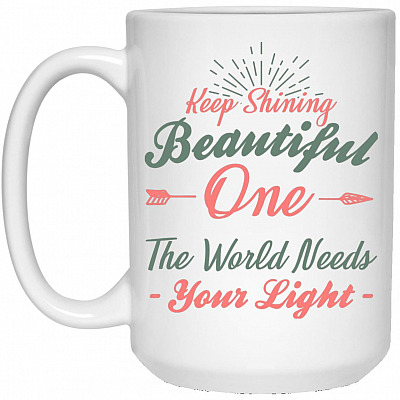 15 oz. White Mug